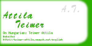 attila teimer business card